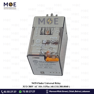 Finder Universal Relay 3CO 380V AC 10A 11Pin | 60.13.8.380.0040 | ريليه