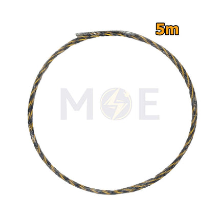 Twisted Polyester Fish Tape Wire Guide BlackYellow 5m