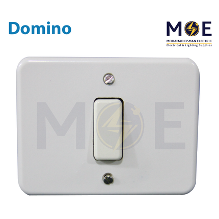 Single american wall switch | Domino Switch Ivory (55) 1P 10A | مفتاح مفرد عاجي دومينو