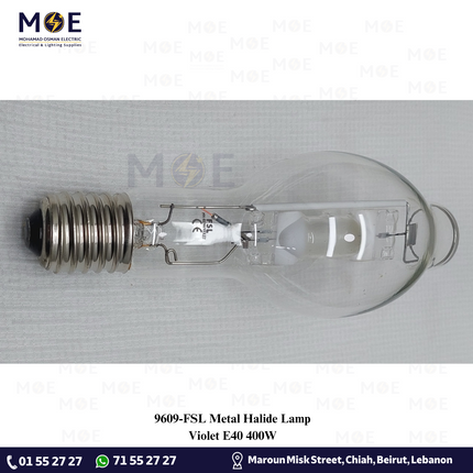 FSL Metal Halide Lamp Violet E40 400W | لمبة متل هالايد برم سن غليظ موف