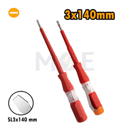 UNIOR Test Pencil Voltage Tester Small 3x140mm 220-250V | 617659