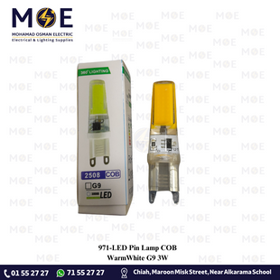 LED Pin Lamp COB WarmWhite G9 3W | لمبة شك ليد ورم وايت