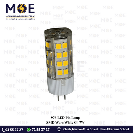 LED Pin Lamp SMD WarmWhite G4 7W | لمبة شك ليد ورم وايت