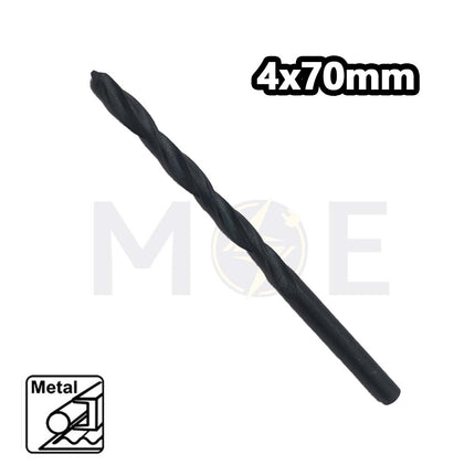 HSS Metal Drill Bit 4mm Black (TL:70mm , WL:39mm)