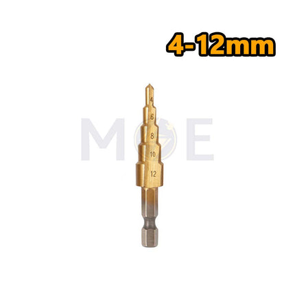 HSS Metal Titanium Step Drill Bit 4-12mm