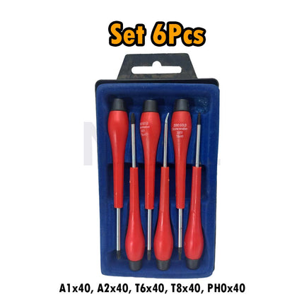 Zero Gold Mobile Phone Tablet Unlocking Mini Screwdriver Set - Electronics Screwdriver Set 6Pcs