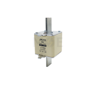 Jinlida Ceramic Knife/Blade Fuse NH3 630A 500V/690V AC 50KA/120KA gG | NH3 فيوز سكين