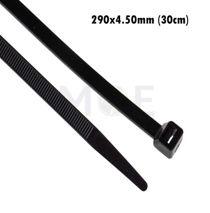 ELEMATIC Cable Ties Black (30cm) 290x4.50mm | 35317
