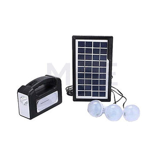 GDPlus Portable Solar Lighting System with Built-in Side Torch, Flashlight, 3 Switch Lamps Daylight | GD-8080