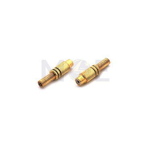 RCA Female Gold Plated Cable Mount Plug Connector فيشة فيديو انتاية ذهبي