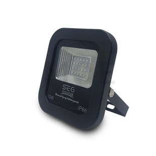 SEG IP66 LED Black Floodlight SMD Blue 10W
