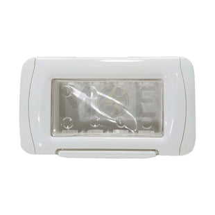System Gewiss Splashproof Waterproof Cover Plate White 4Mod.