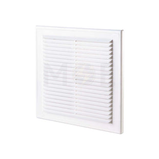 Vents Plastic Grille Shutter For Exhaust Fan 20cm with Optional flange 4-5-6Inch | MV 150VDSشفر غطاء شفاط مربع قابل للتعديل