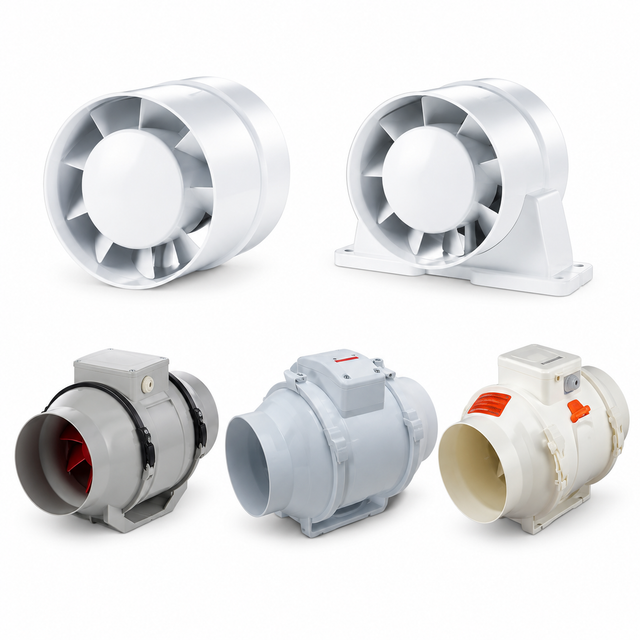 Plastic In-Line Duct Fans