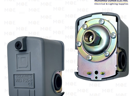 Square D IP20 Pressure Switch For Water Pump Control 1.4-2.8bar | 9013 FSG-2 | اوتوماتيك/فواشة طابة ل طرمبة ضغط