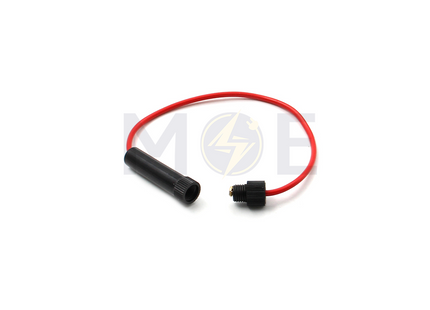 30A Screw Cap Panel Mount Fuse Holder with Wire for 6×30mm Glass Fuse | JR6214A - SLF قاعدة بيت فيوز زجاج كبير مع شريط
