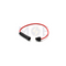 30A Screw Cap Panel Mount Fuse Holder with Wire for 6×30mm Glass Fuse | JR6214A - SLF قاعدة بيت فيوز زجاج كبير مع شريط