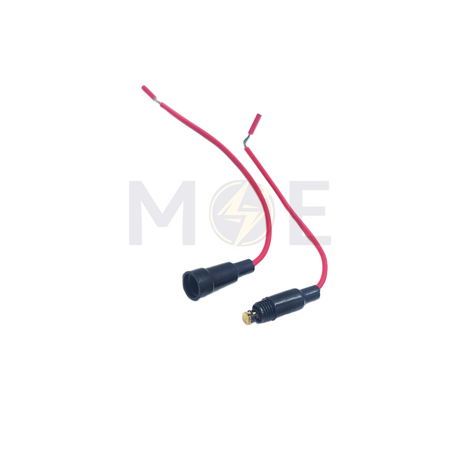 Screw Cap Panel Mount Fuse Holder with Wire for 5×20mm Glass Tube Fuse | JR6213A - SL6025 قاعدة بيت فيوز زجاج صغير مع شريط