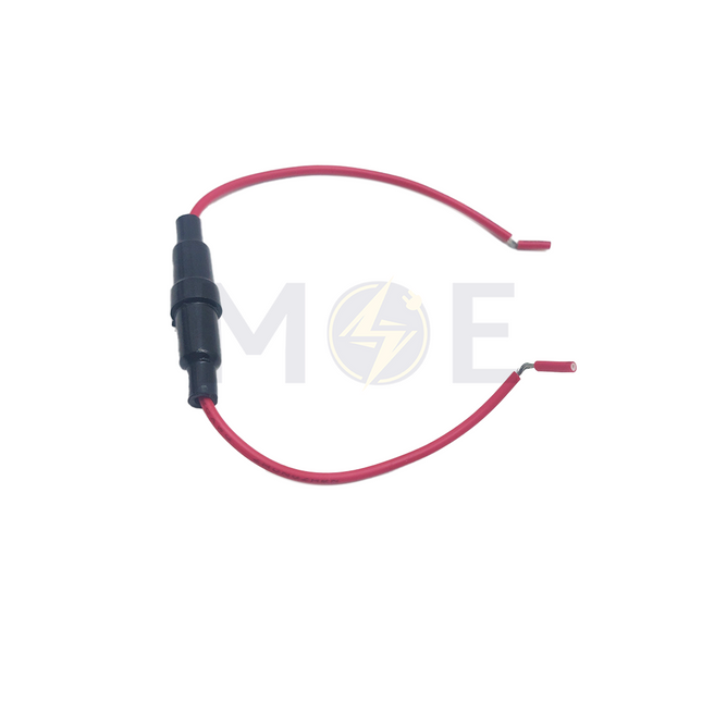 Screw Cap Panel Mount Fuse Holder with Wire for 5×20mm Glass Tube Fuse | JR6213A - SL6025 قاعدة بيت فيوز زجاج صغير مع شريط