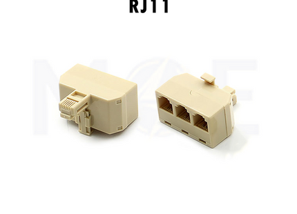 Threeway Adapter RJ11 Male to RJ11 Female 6P4C | KD3