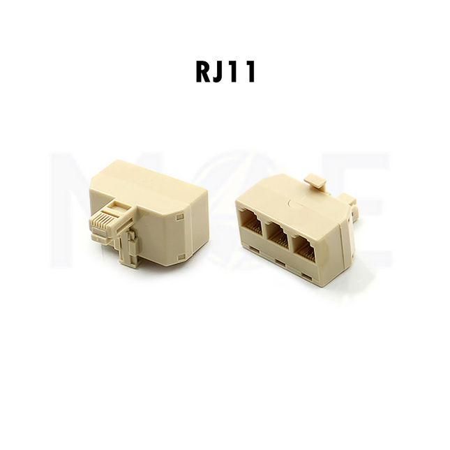 Threeway Adapter RJ11 Male to RJ11 Female 6P4C | KD3