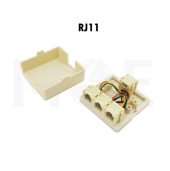Threeway Adapter Box RJ11 1 Female to 3 RJ11 Female 6P4C | JLP103