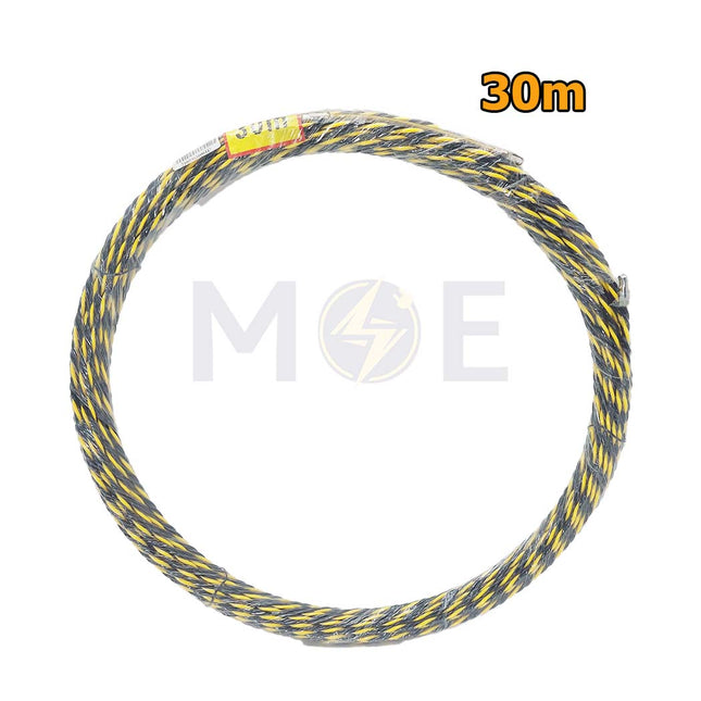 Twisted Polyester Fish Tape Wire Guide Black/Yellow 30m