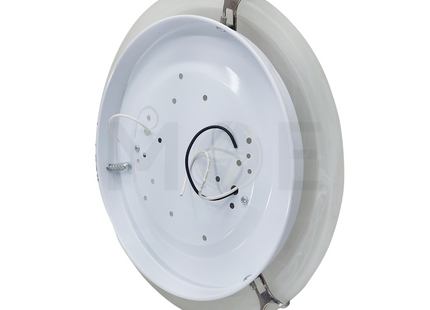 Murano Ceiling Light / Downlight Glass Round White 2xE27 30cm
