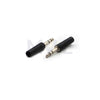 6.3mm Stereo Male Jack Plug Bakelite Black فيش ستيريو بلاستيك اسود