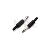 6.3mm Stereo Male Jack Plug Black Plastic فيش ستيريو بلاستيك رصور اسود | JR3014