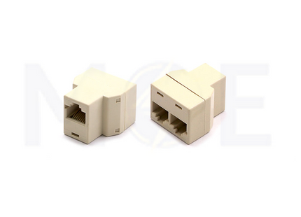 Two way Network Splitter Adapter RJ45 Female to RJ45 Female 8P8C | SS6-US50 8P8C
