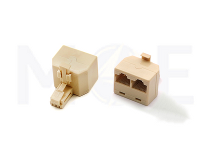 Two way Network Splitter Adapter RJ45 Male to RJ45 Female 8P8C | KD52-8P8C