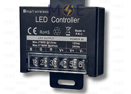 RF Wireless LED Controller 20 KEY RGB LED Strip Light with Remote Control 12V/24V DC | L702 | وصلة/ترانس كونترول لستريب ليد ملون مع ريموت