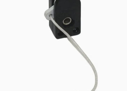 Mini Pull Cord Switch Rectangular Black ON-OFF 220VAC with Rope | 41-23885 مفتاح اسود مع حبل/مفتاح سويتش سحب صغيرة مع خيط