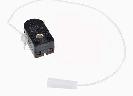 Mini Pull Cord Switch Rectangular Black ON-OFF 220VAC with Rope | 41-23885 مفتاح اسود مع حبل/مفتاح سويتش سحب صغيرة مع خيط