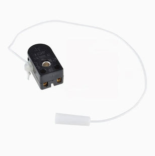 Mini Pull Cord Switch Rectangular Black ON-OFF 220VAC with Rope | 41-23885 مفتاح اسود مع حبل/مفتاح سويتش سحب صغيرة مع خيط