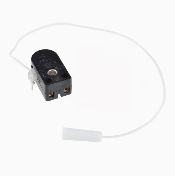 Mini Pull Cord Switch Rectangular Black ON-OFF 220VAC with Rope | 41-23885 مفتاح اسود مع حبل/مفتاح سويتش سحب صغيرة مع خيط