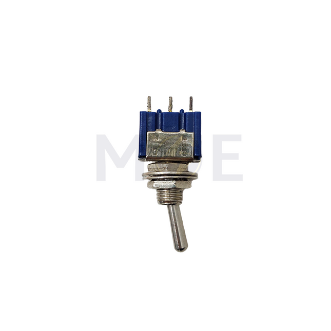 Mini Toggle Switch Rectangular Blue ON-OFF SPDT 3-Pin 3-6A 125-250VAC 13x7x10mm مفتاح نيكل ازرق