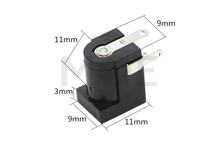 Female DC Power Supply Socket Barrel Jack 5.5×2.1mm فيش انتاية ديسي تلحيم