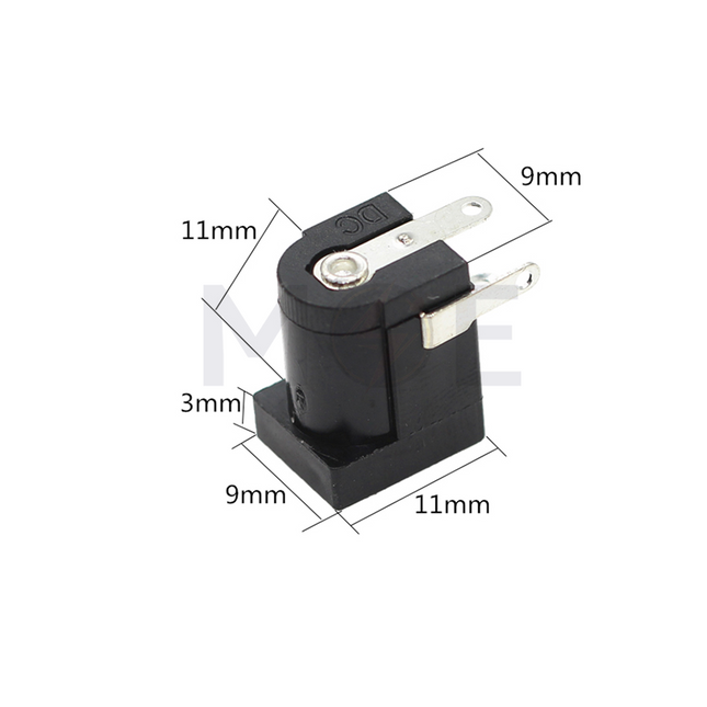 Female DC Power Supply Socket Barrel Jack 5.5×2.1mm فيش انتاية ديسي تلحيم
