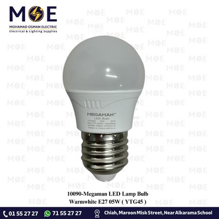 Megaman LED Lamp Bulb Warmwhite E27 05W | YTG45