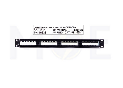 Universal Network Cabinet Rackmount patch panel 24-port AMP | 40633-1