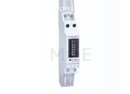 Botric Single Phase Energy Meter KwH 230V AC 50Hz 5-32A 1module | DDS1732-1J/Y MK-1P 32A | عداد كيلو وات سكة رفيع واحد فاز
