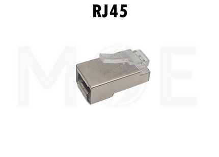 Network Plug Crimp Connector Fully Shielded Transparent STP CAT5E RJ45 8P8C