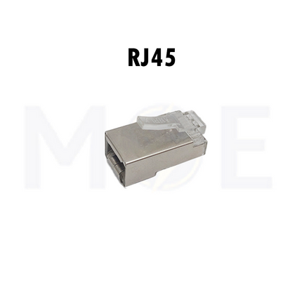 Network Plug Crimp Connector Fully Shielded Transparent STP CAT5E RJ45 8P8C
