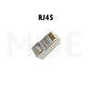 Network Plug Crimp Connector Fully Shielded Transparent STP CAT5E RJ45 8P8C