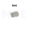 Network Plug Crimp Connector Fully Shielded Transparent STP CAT5E RJ45 8P8C