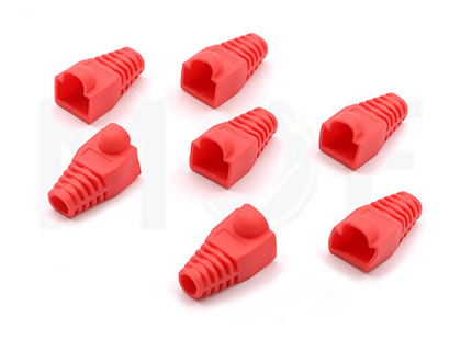 Network Plug Cover |RJ45 Plug Cover (Boot) 8P8C CAT6 |HMP-001 RED