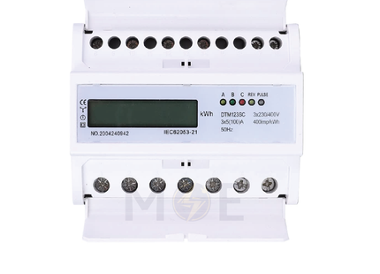 NBRs1 Three Phase Energy Meter KwH 230V AC 50Hz 100A 7module | 7 MK-3p 1027-74 | عداد كيلو وات سكة عريض ثلاثة فاز