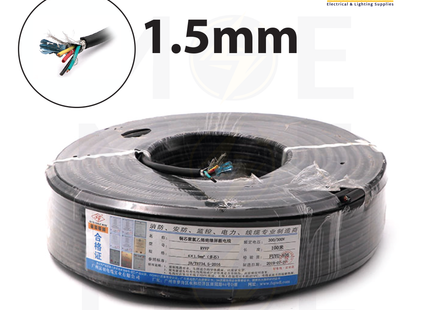 Control Cable Shielded Black 4core 1.5mm | 252275 4x1.5mm | كابل كونترول اسود